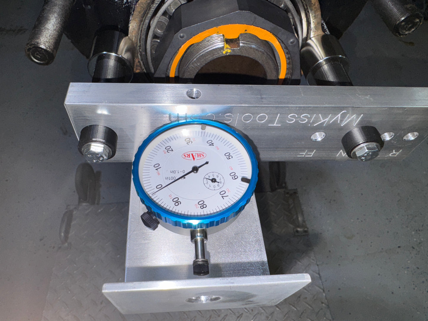 Dial Indicator mount with Shield and .0001" Dial Indicator - OEM