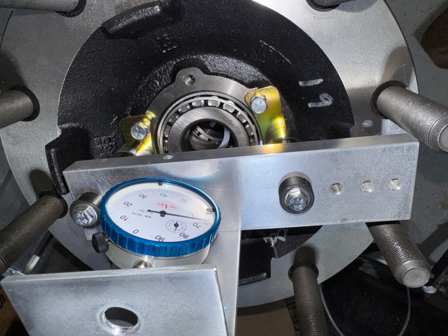 KIT - Dial Indicator with Shield (.0001") and all plates for Aluminum hubs