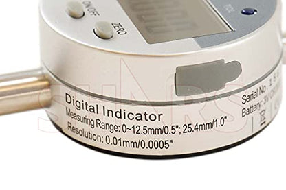 Dial mount with Digital Dial Indicator, 0-1 Inch/25.4mm, - With Shield
